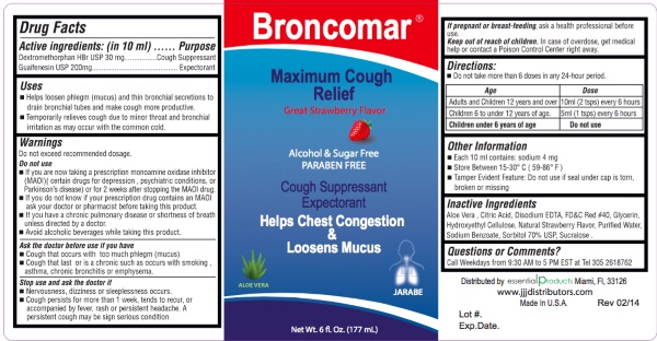 Broncomar Maximun Cough Label