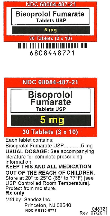 Bisoprolol Fumarate Tablets USP, 5 mg