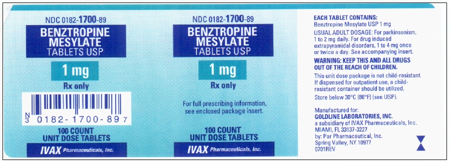 Image of 1 mg Box Label