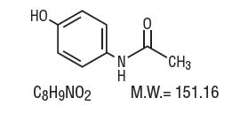 acetaminophen structural formula