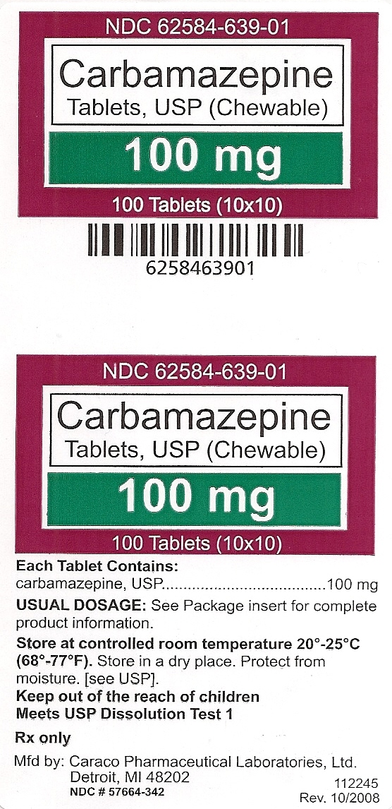 Carbamazepine (Chewable) 100 mg Tablets, USP