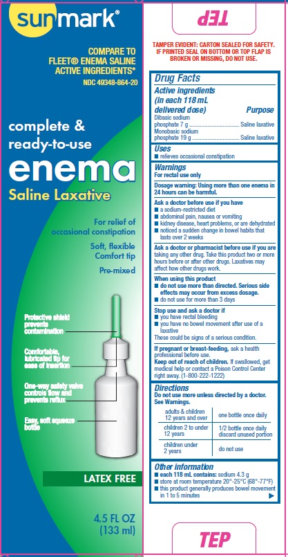 Sunmark Saline Enema Drug Facts