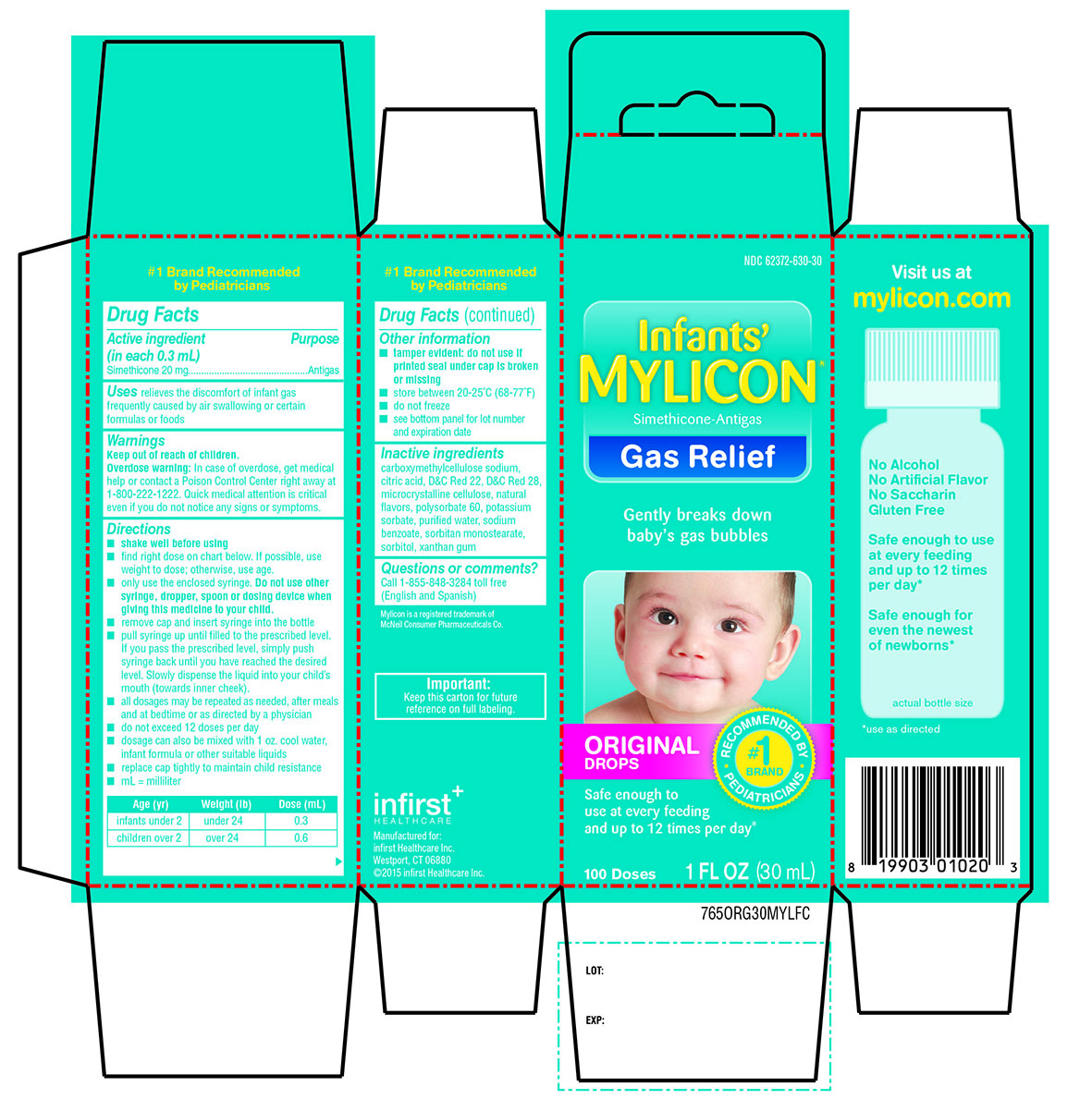 Infants Mylicon Gas relief Original 