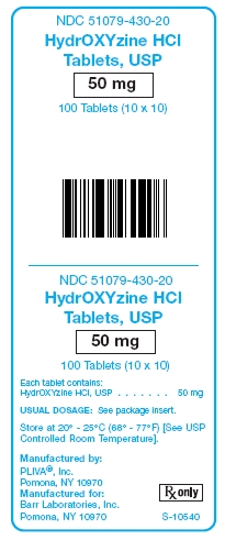 Hydroxyzine HCl Tablets 50 mg