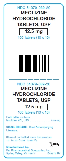 Meclizine Hydrochloride 12.5 mg Tablets