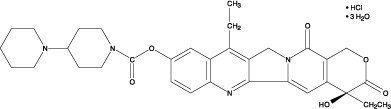 Irinotecan hydrochloride chemical structure