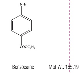 chemical structure benzocaine