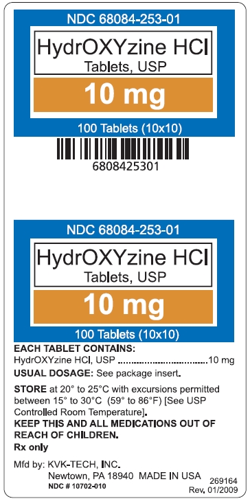 HydrOXYzine Hydrochloride Tablets USP 10 mg