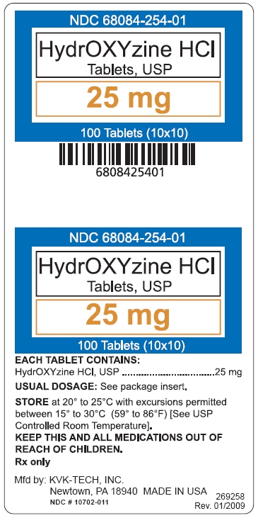 HydrOXYzine Hydrochloride Tablets USP 25 mg