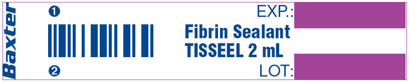 Fibrin Sealant TISSEEL 2 mL Syringe label