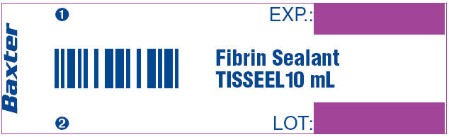 Fibrin Sealant TISSEEL 10 mL Syringe Label