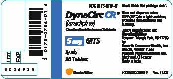 DYNACIRC CR 5mg Controlled Release Tablet Label