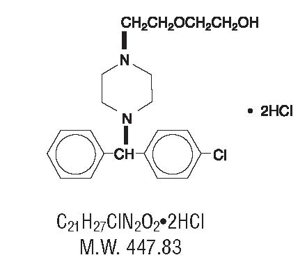 Chemical structure - HydrOXYzine Hydrochloride - Fig 1