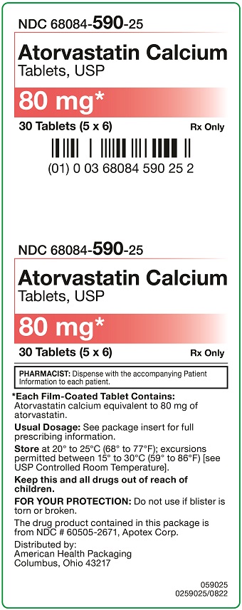 80 mg Atorvastatin Calcium Tablet Carton