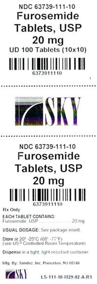 Furosemide 20mg UD100 Label