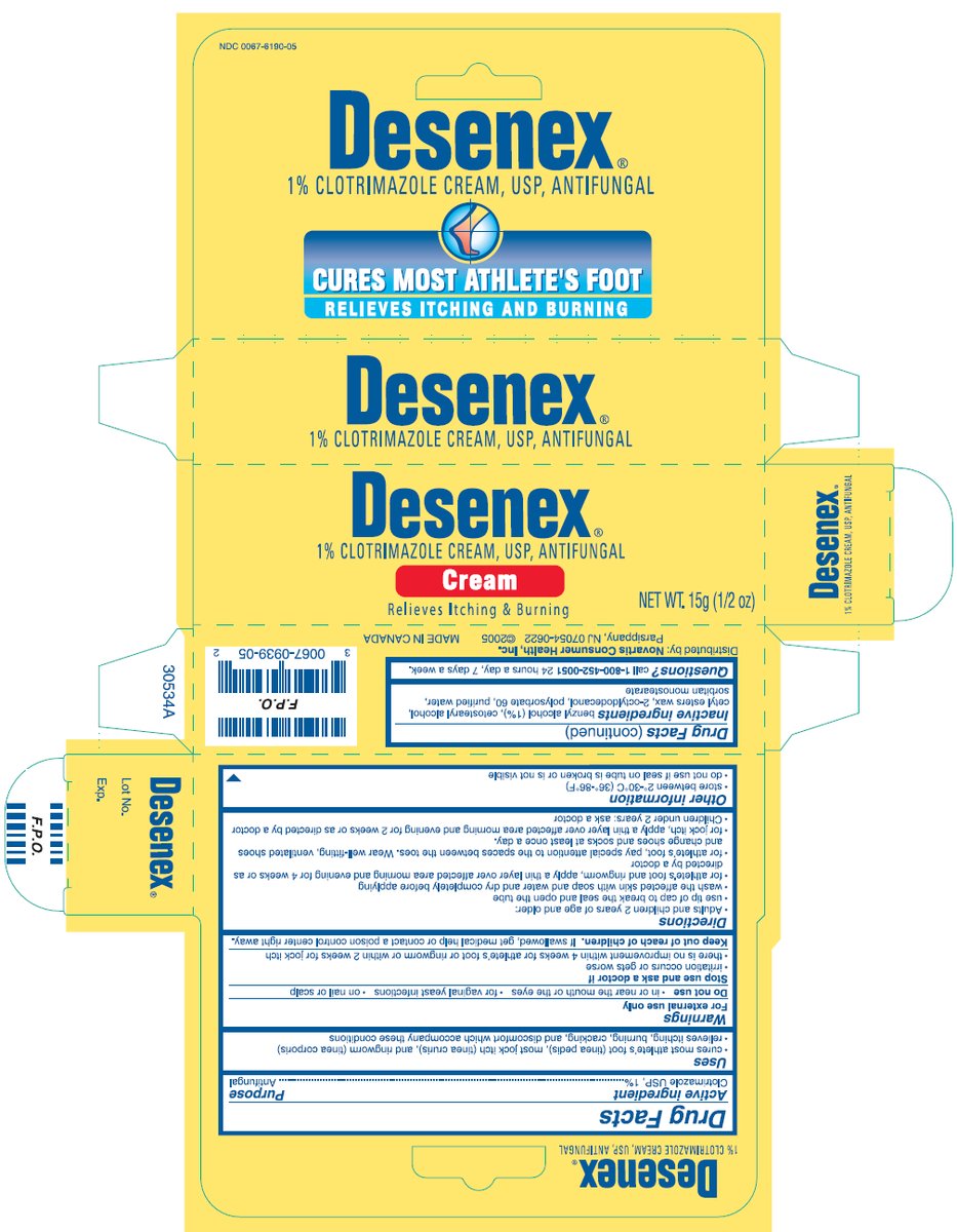 Desenex antifungal cream 15g carton 