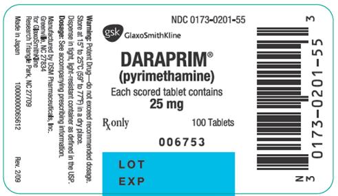 DARAPRIM (pyrimethamine) principal display panel