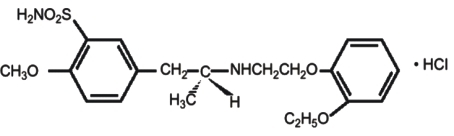 Tamsulosin Hydrochloride structural formula
