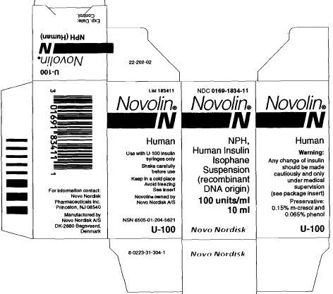 Display Panel - Novolin N Vial Carton