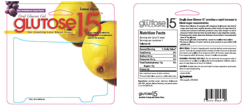Principle Display Panel - CARTON Glutose Lemon 15