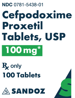 Cefpodoxime Proxetil 100 mg Label
