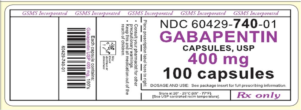 Label - Gabapentin - 400 mg