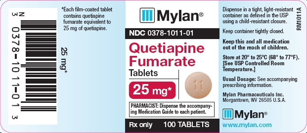 Quetiapine Fumarate Tablets 25mg Bottles
