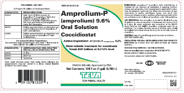 Amprolium-P 9.6% Oral Solution Label