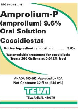 Amprolium-P Oral Solution Front Panel Display 32 fl oz