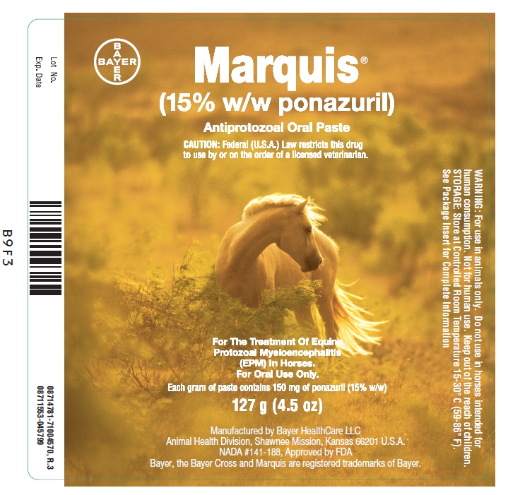 Marquis (15% w/w ponazuril) label