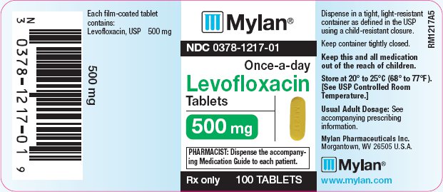 Levofloxacin Tablets 500 mg Bottle label