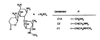 Gentamicin Sulfate, USP Structural Formula Image
