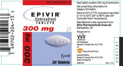 EPIVIR Tablets 300 mg label