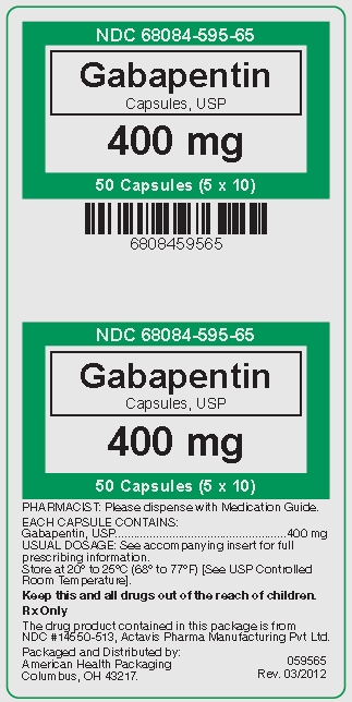 Gabapentin 400 mg Capsules, USP - (5x10)