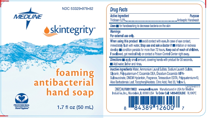 Skintegrity Foaming Antibacterial hand soap label