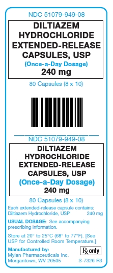 Diltiazem HCl ER Capsule 240 mg Unit Carton Label