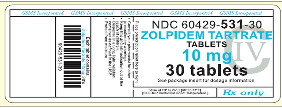 Label Grpahic - Zolpidem Tartrate 10 mg