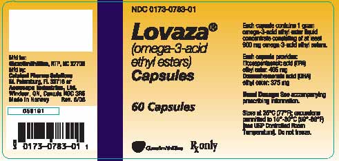 LOVAZA Capsules Label - 1g
