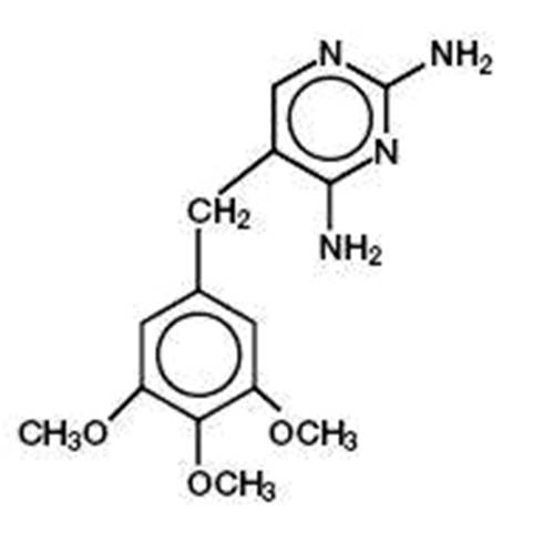 Chemical Structure - Trimethoprim