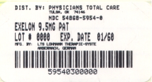 image of 9.5 mg package label