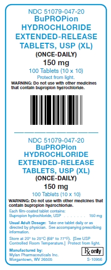 Bupropion HCl E.R.150 mg Tablets, USP (XL)