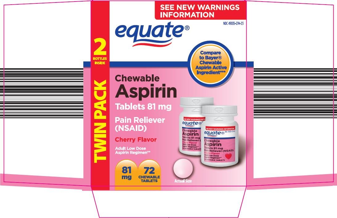 Chewable Aspirin Tablets 81 mg Carton Image 1