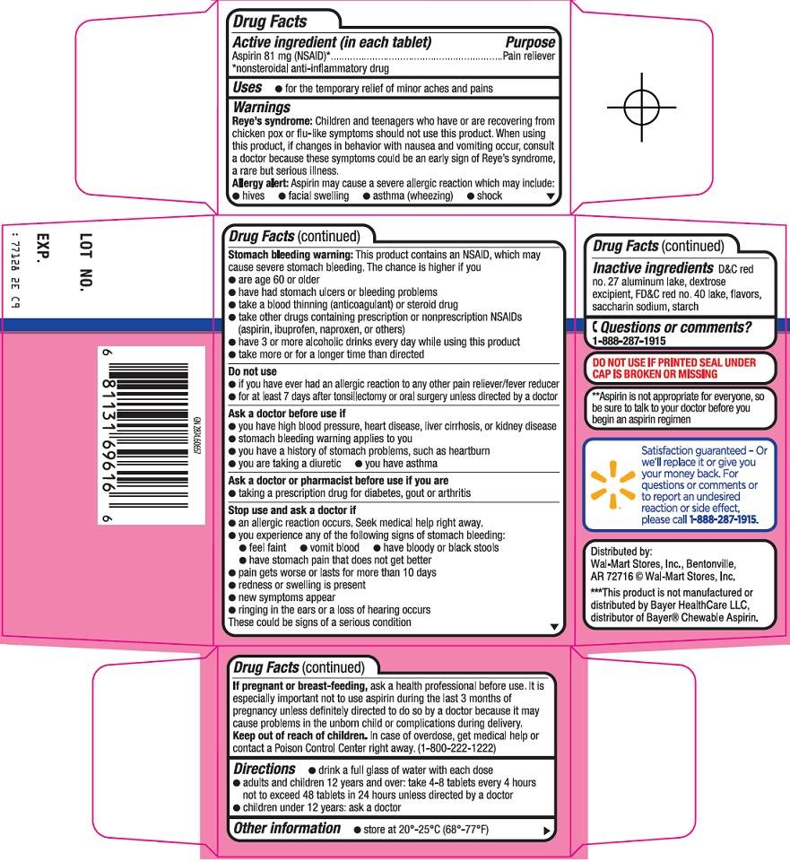 Chewable Aspirin Tablets 81 mg Carton Image 2