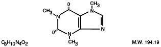 Chemical Structure -  Caffeine