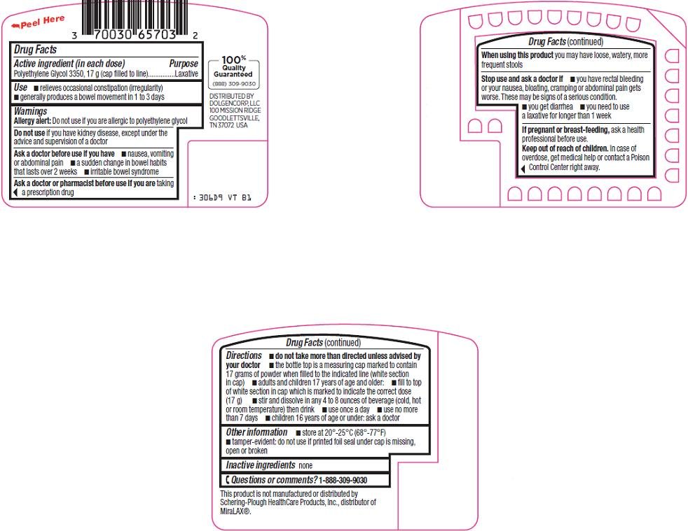 ClearLax(R) Back Label