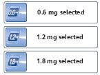 Figure: 0.6 mg, 1.2 mg and 1.8 mg Dose