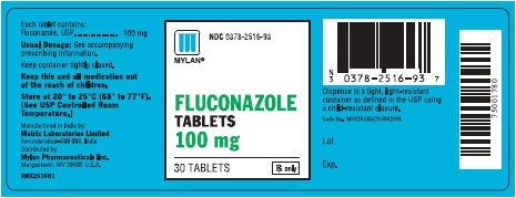 Fluconazole 100 mg tablets in bottles of 30