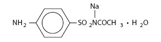 Sulfacetamide Sodium (structural formula)