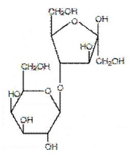 Structural formula for lactulose