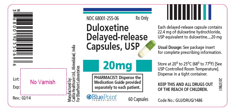 Duloxetine Delayed Release Capsules 20 mg 60 Capsules